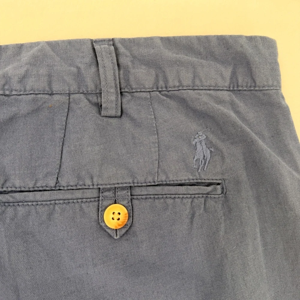 Polo Ralph Lauren Chino Pants Mens 40/32 Blue Straight‎ Fit Cotton Casual Chinos
